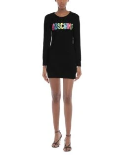 MOSCHINO Nero Vestito Corto -Marni Gabbana Outlet 14229467om 14 e