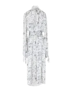 OFF-WHITE™ Grigio Chiaro Vestito Lungo 5 OFF-WHITE™ Grigio Chiaro Vestito Lungo -Marni Gabbana Outlet 15061051eq 14 r