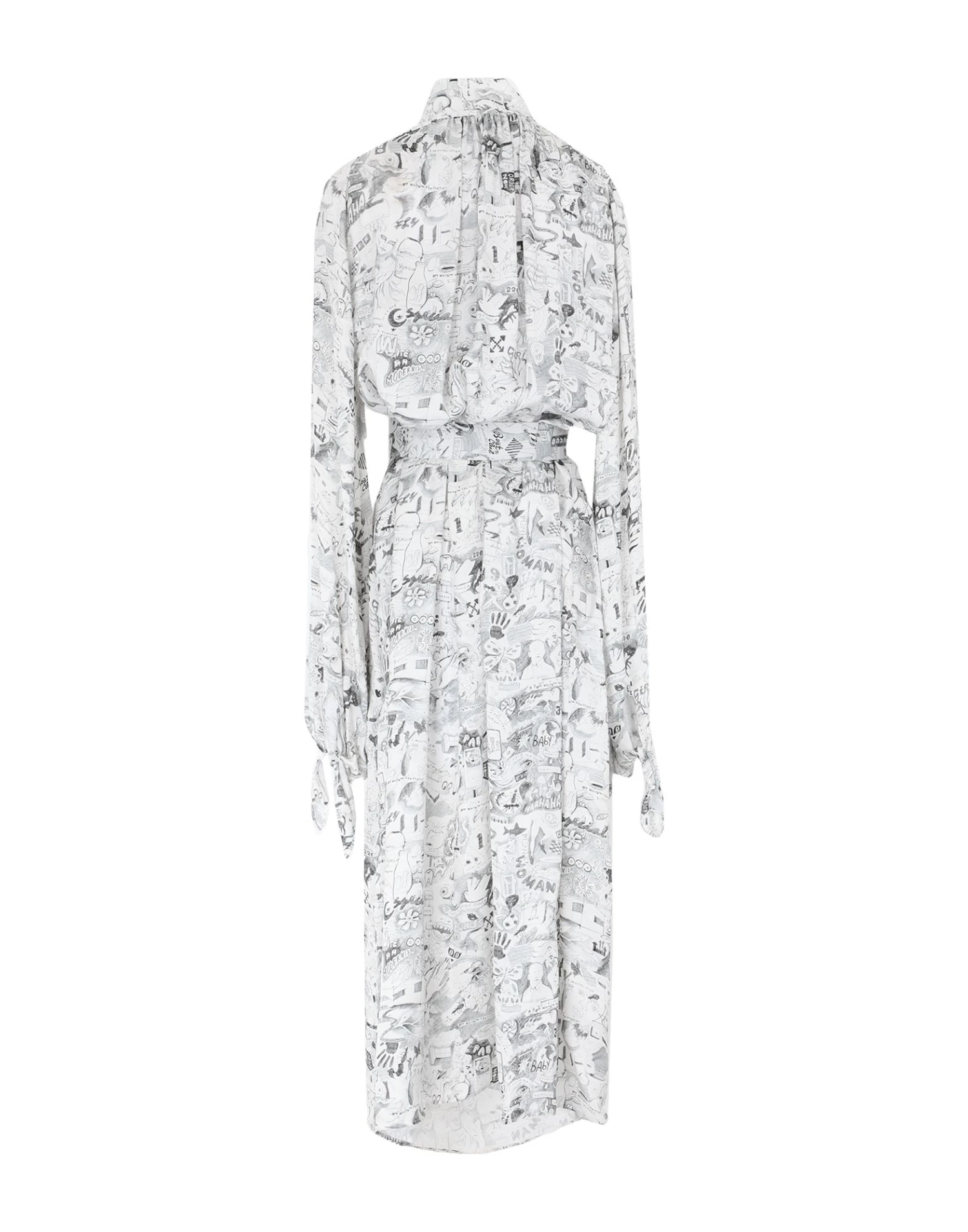 OFF-WHITE™ Grigio Chiaro Vestito Lungo 4 OFF-WHITE™ Grigio Chiaro Vestito Lungo - immagine 2