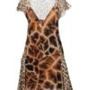 ROBERTO CAVALLI Beige Vestito Corto -Marni Gabbana Outlet 15081489wt 14 f