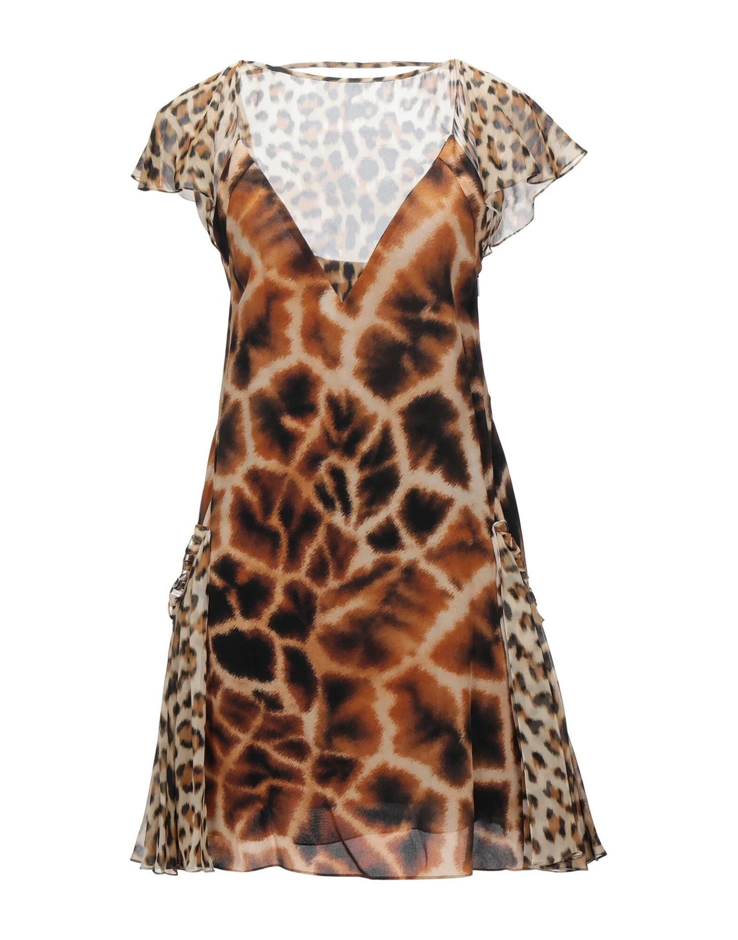 ROBERTO CAVALLI Beige Vestito Corto 3 ROBERTO CAVALLI Beige Vestito Corto