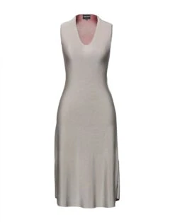 GIORGIO ARMANI Tortora Vestito Midi
