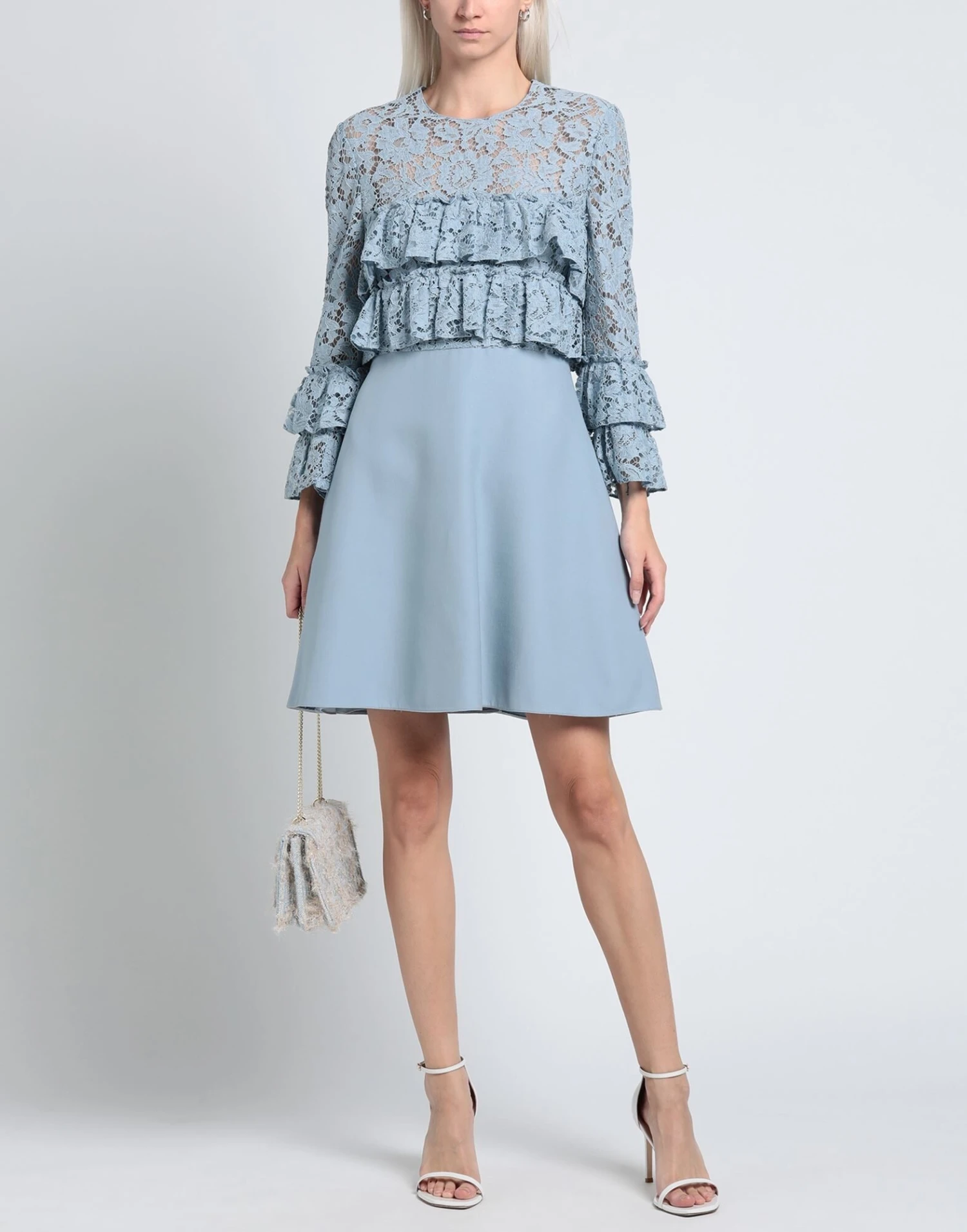 VALENTINO Celeste Vestito Corto 4 VALENTINO Celeste Vestito Corto - immagine 2