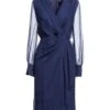 MAX MARA Blu Notte Vestito Corto -Marni Gabbana Outlet 15135791lx 14 f