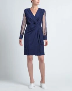 MAX MARA Blu Notte Vestito Corto 5 MAX MARA Blu Notte Vestito Corto -Marni Gabbana Outlet 15135791lx 14 r