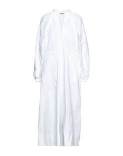 JIL SANDER Bianco Vestito Midi