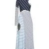 MARINE SERRE Blu Vestito Midi -Marni Gabbana Outlet 15185175ma 14 f