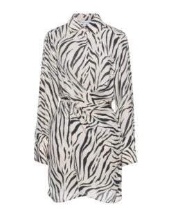 WEILI ZHENG Beige Vestito Corto