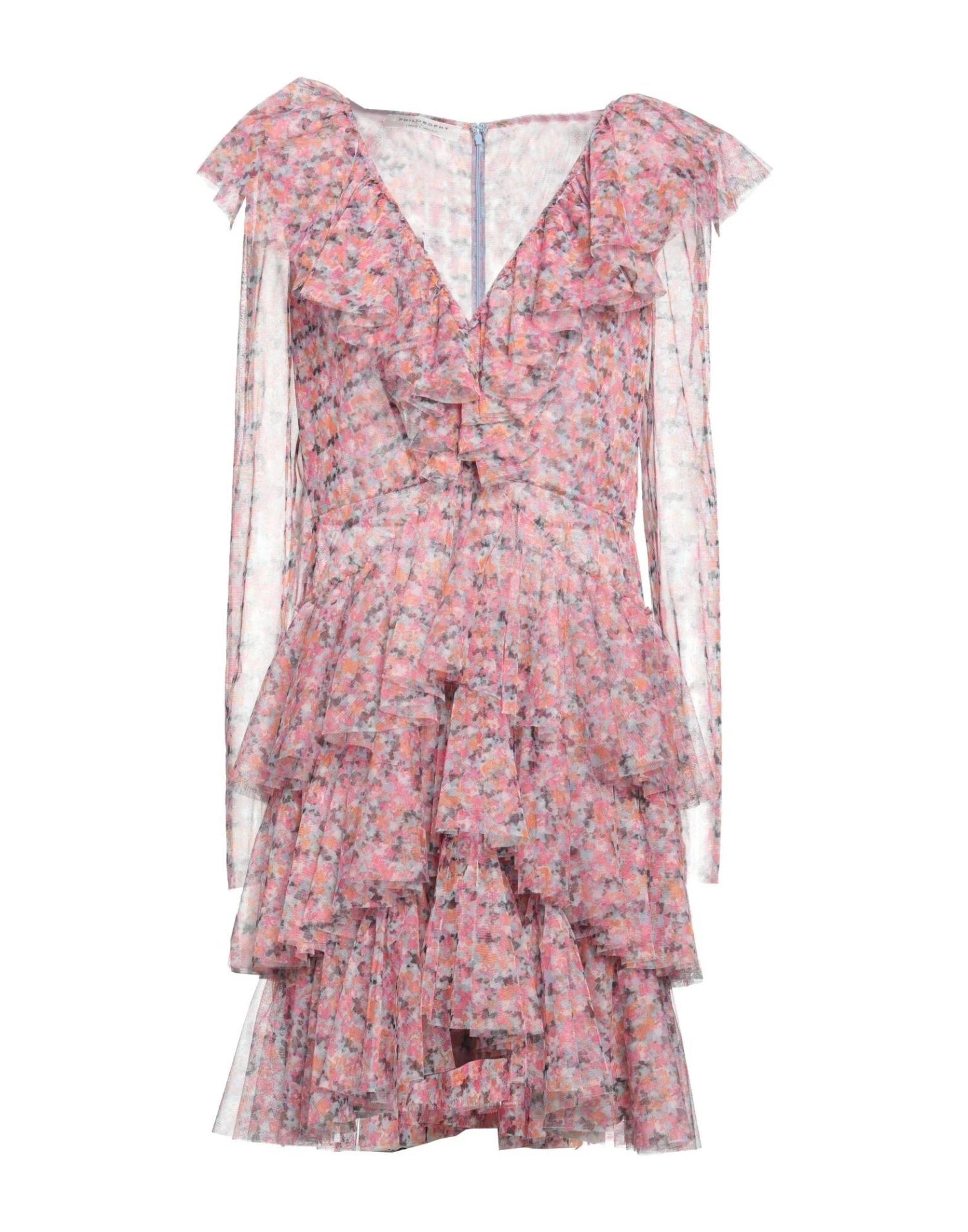 PHILOSOPHY Di LORENZO SERAFINI Rosa Vestito Corto 3 PHILOSOPHY Di LORENZO SERAFINI Rosa Vestito Corto