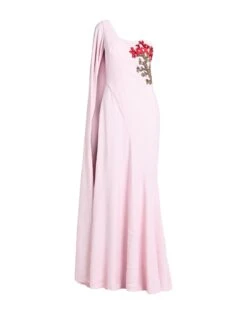 ALEXANDER MCQUEEN Rosa Vestito Lungo