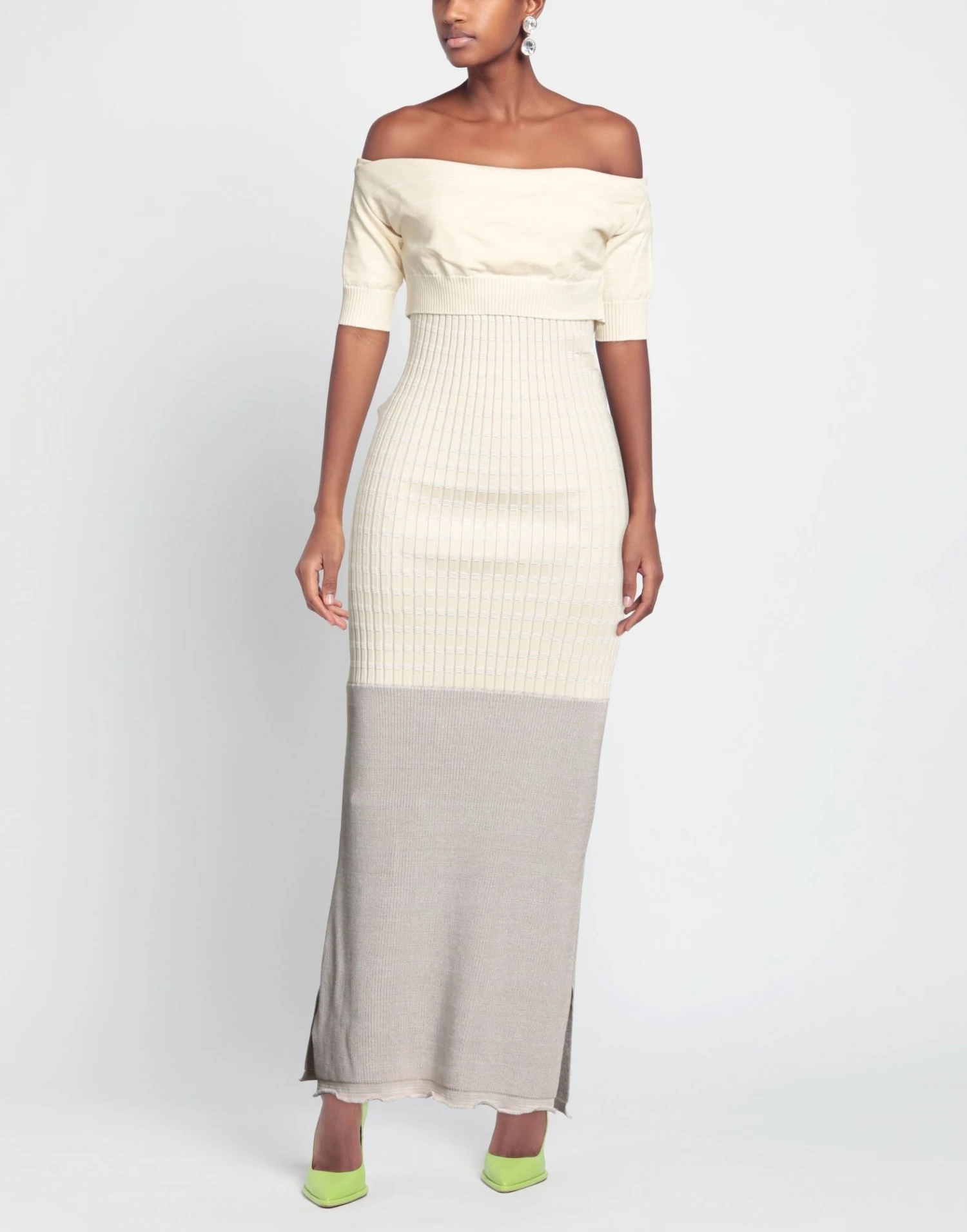 MM6 MAISON MARGIELA Avorio Vestito Midi 4 MM6 MAISON MARGIELA Avorio Vestito Midi - immagine 2