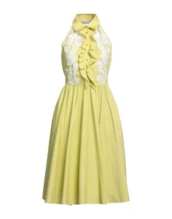 BLUMARINE Verde Acido Vestito Midi