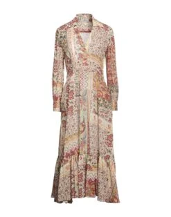 ETRO Beige Vestito Midi