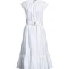 ALEXANDER MCQUEEN Bianco Vestito Midi -Marni Gabbana Outlet 15261787bu 14 f