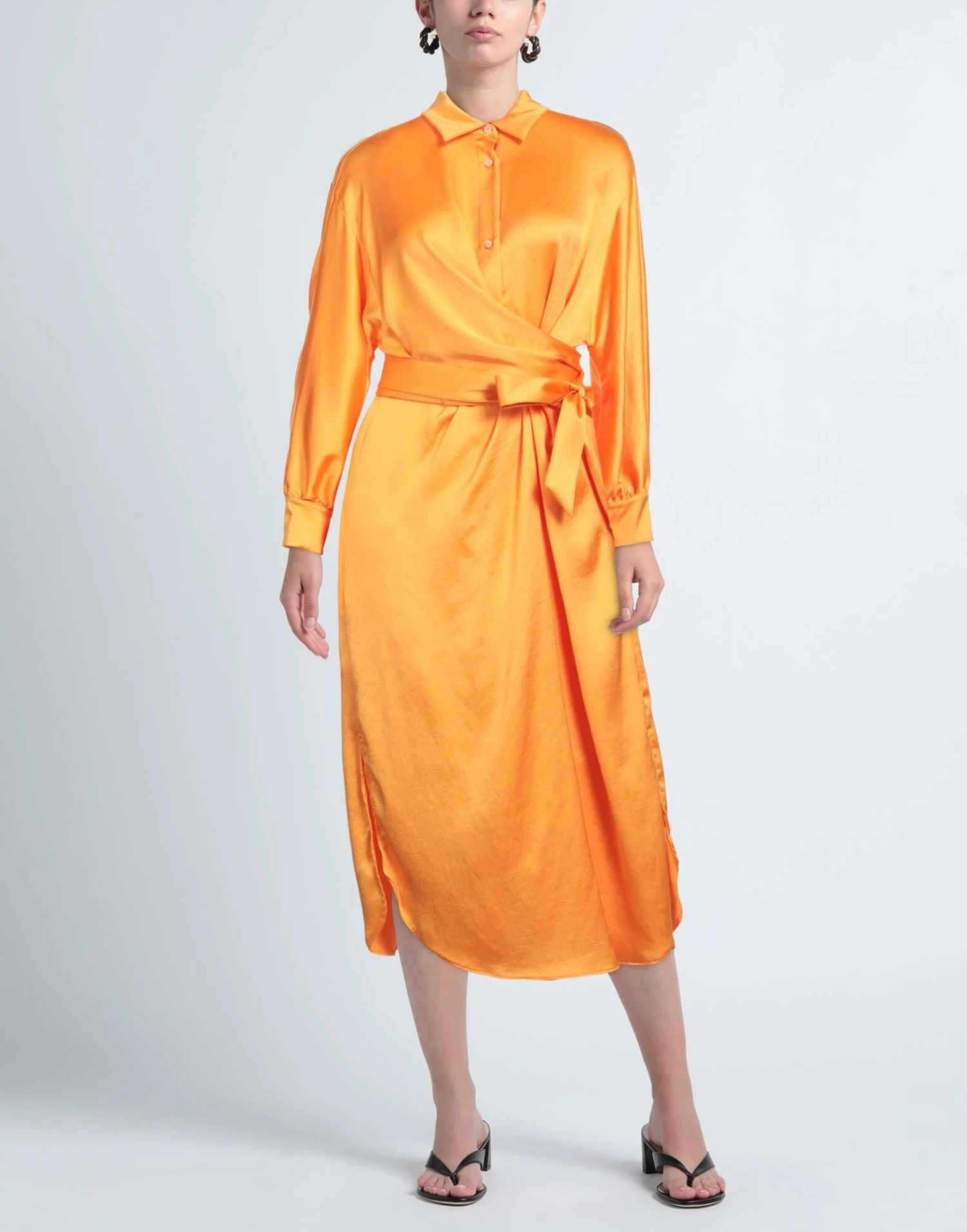 MSGM Arancione Vestito Midi 4 MSGM Arancione Vestito Midi - immagine 2