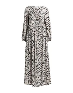 WEILI ZHENG Beige Vestito Lungo