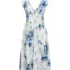 PHILOSOPHY Di LORENZO SERAFINI Blu Vestito Midi -Marni Gabbana Outlet 15267376rv 14 f