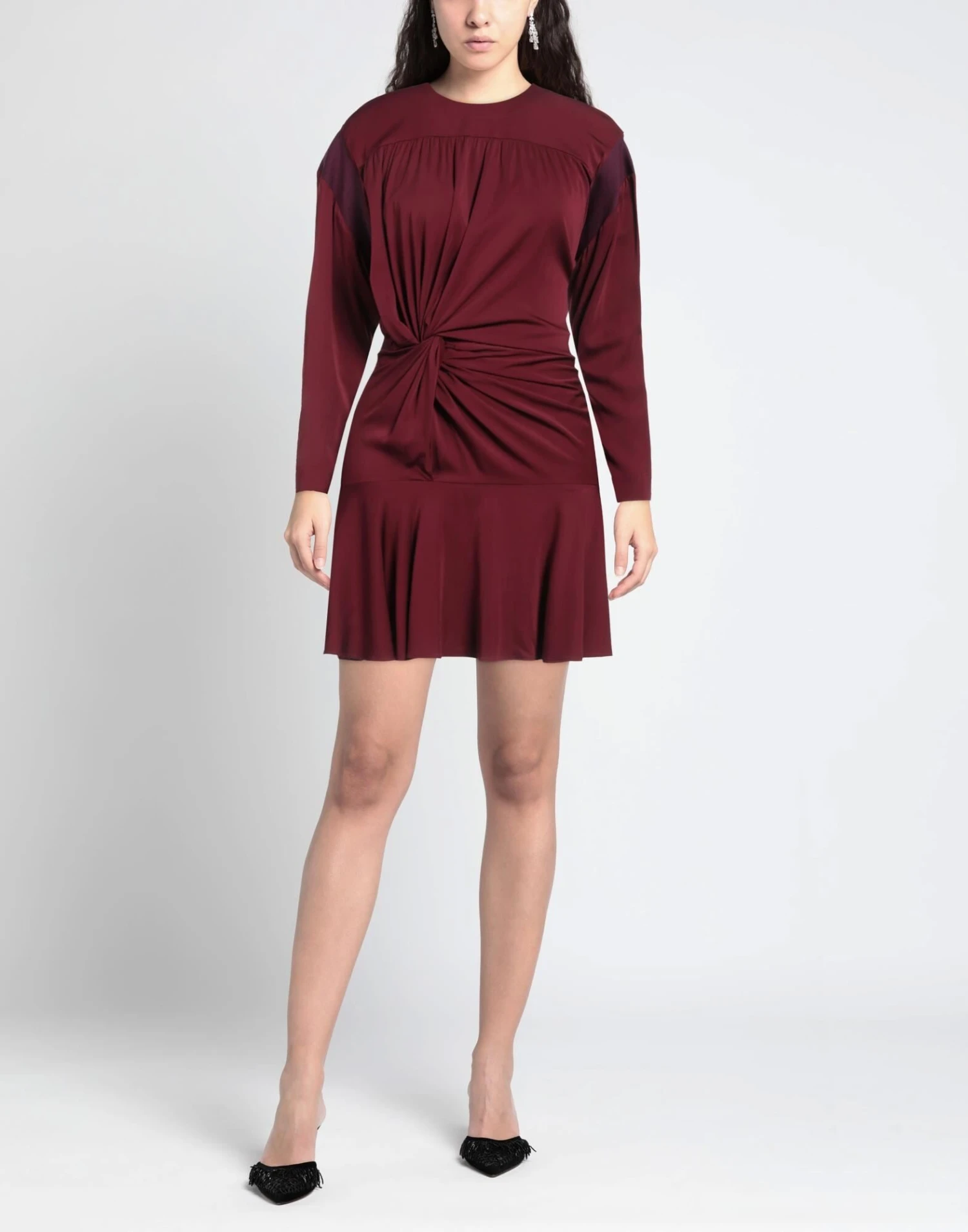 STELLA McCARTNEY Bordeaux Vestito Corto 4 STELLA McCARTNEY Bordeaux Vestito Corto - immagine 2