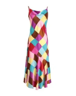 SOMETHINGNEW0803 Fucsia Vestito Midi