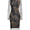 VERSACE JEANS COUTURE Nero Vestito Midi