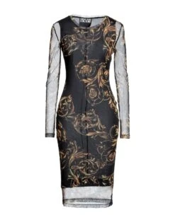 VERSACE JEANS COUTURE Nero Vestito Midi
