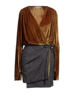 THE ATTICO Ocra Vestito Corto