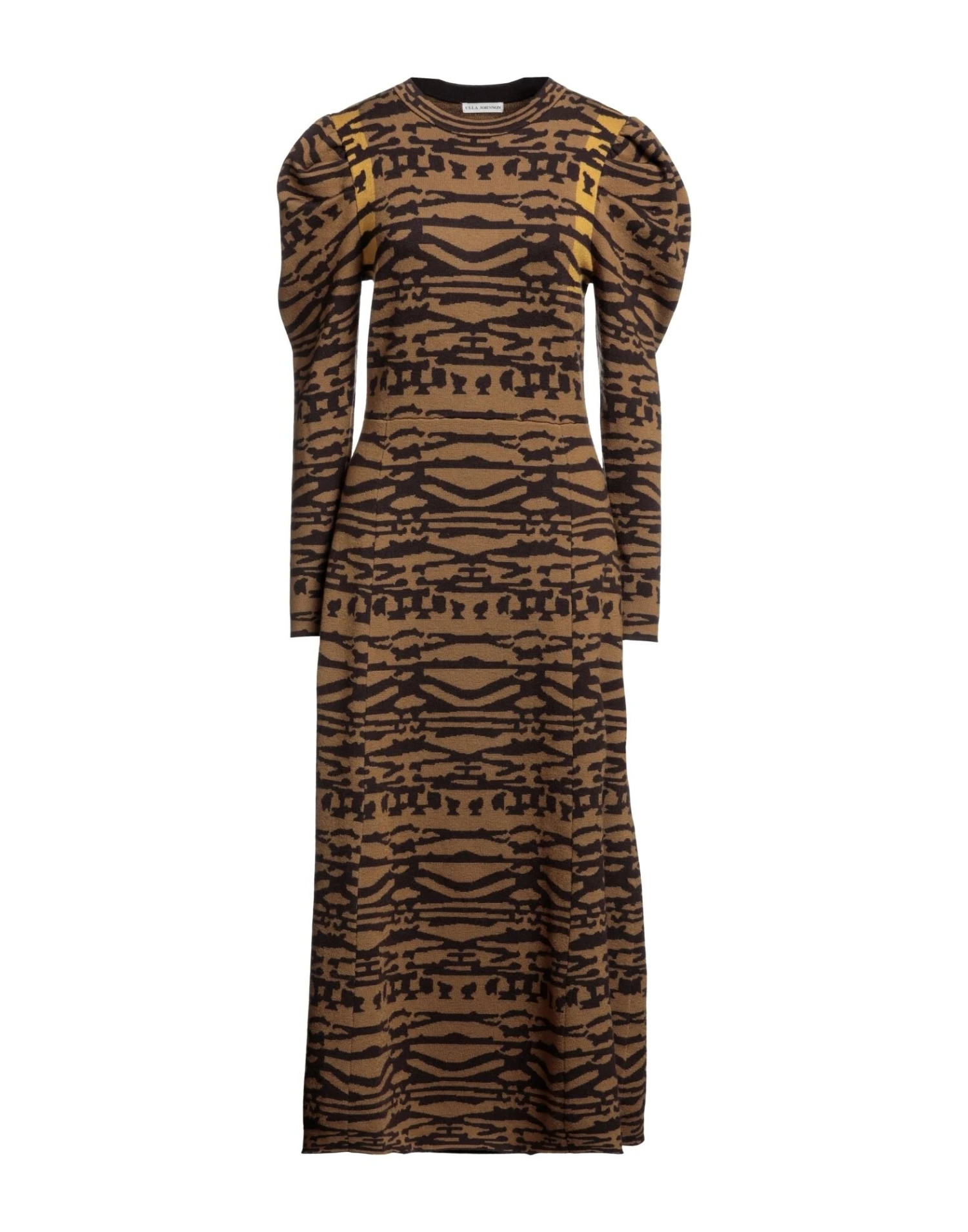 ULLA JOHNSON Verde Militare Vestito Midi 3 ULLA JOHNSON Verde Militare Vestito Midi