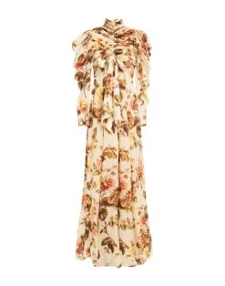 ZIMMERMANN Rosa Chiaro Vestito In Seta