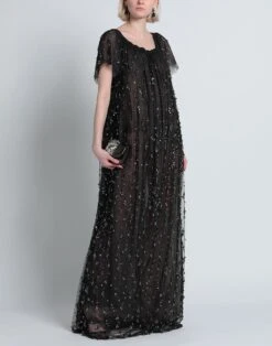 ROCHAS Nero Vestito Lungo -Marni Gabbana Outlet 15286175fm 14 r