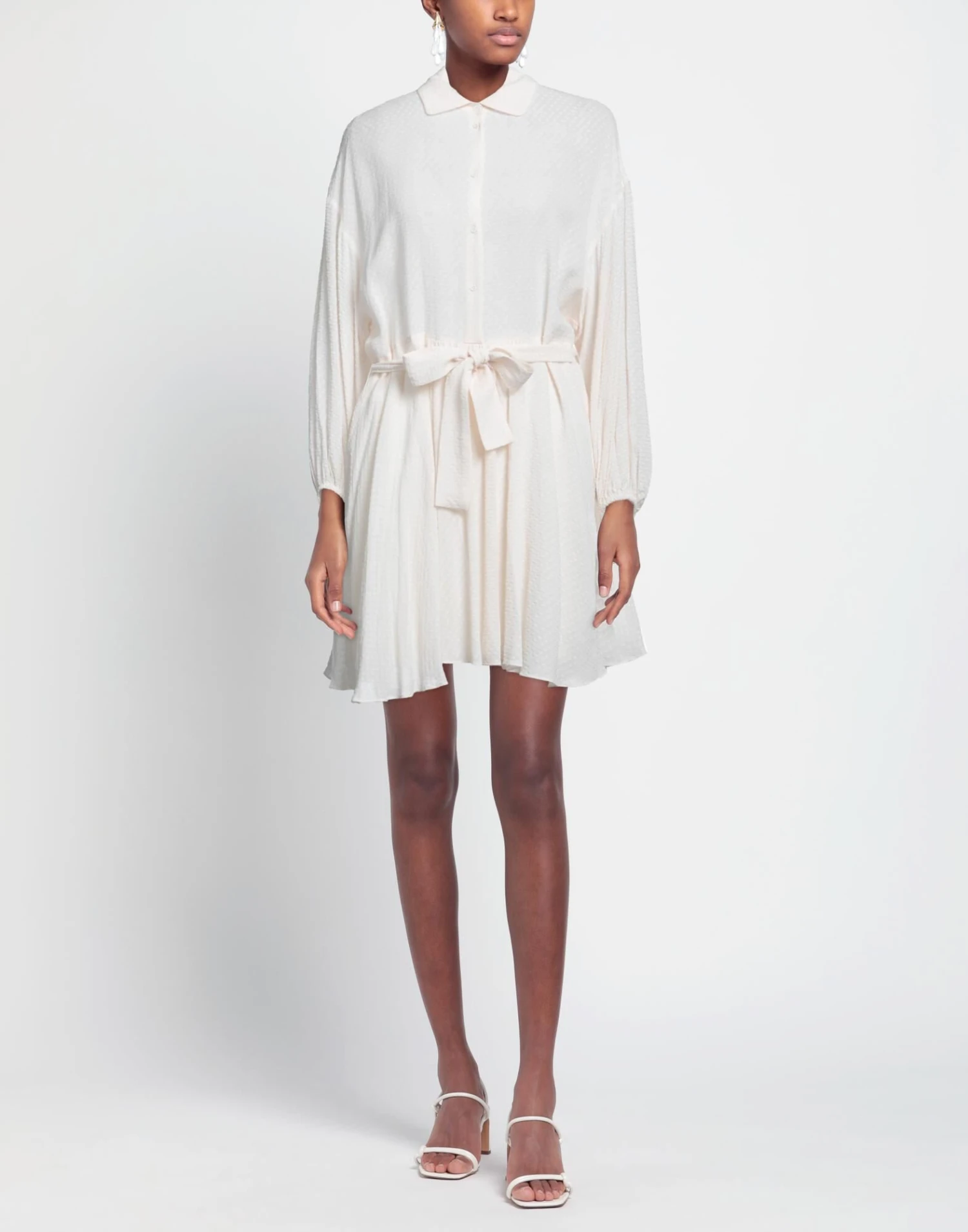 MAJE Avorio Vestito Chemisier 4 MAJE Avorio Vestito Chemisier - immagine 2