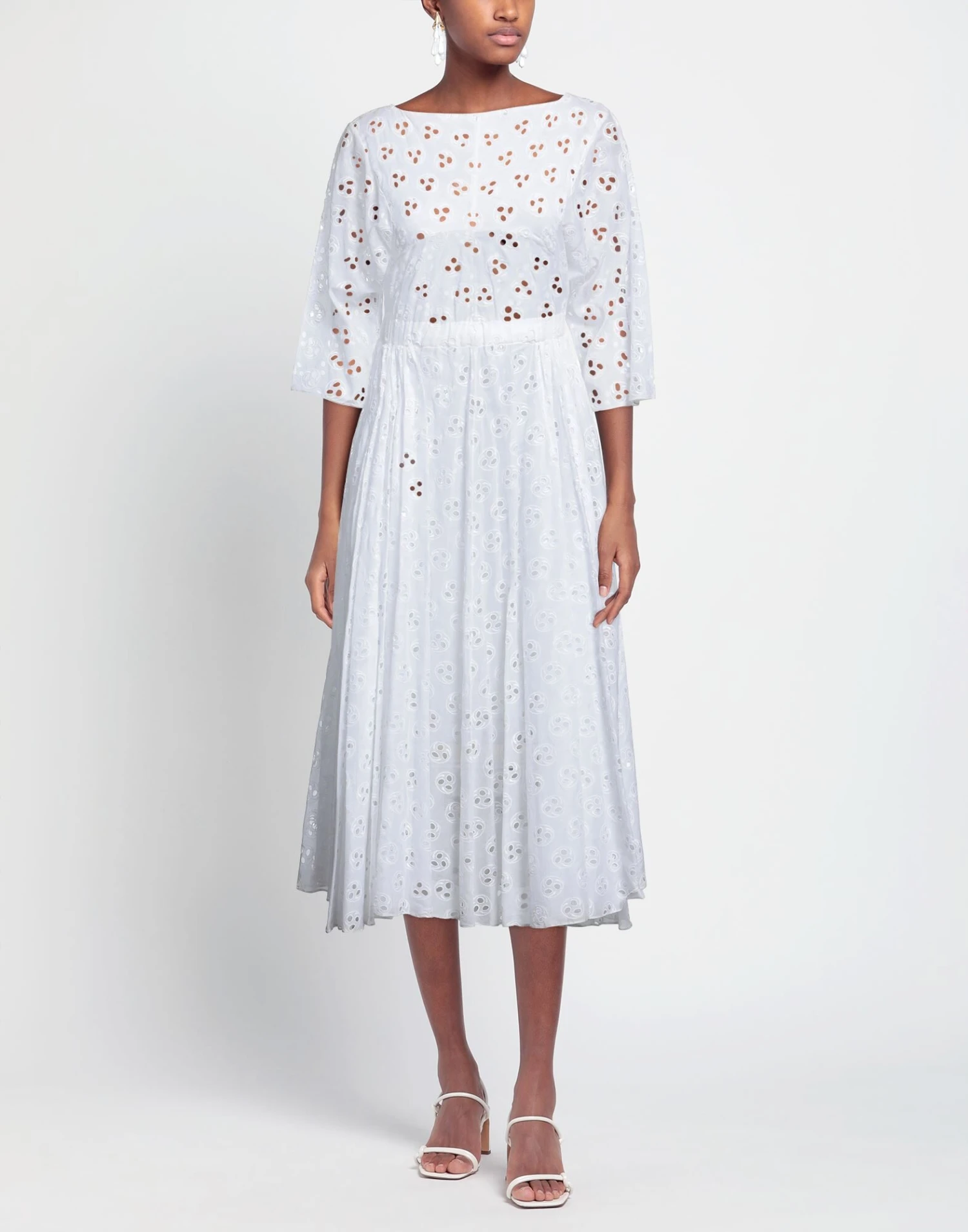 ALAIA ALAÏA Bianco Vestito Estivo 4 ALAIA ALAÏA Bianco Vestito Estivo - immagine 2