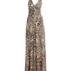 JUST CAVALLI Beige Vestito Lungo -Marni Gabbana Outlet 15289572jx 14 f