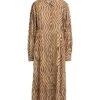 DRIES VAN NOTEN Marrone Vestito Midi -Marni Gabbana Outlet 15290765pu 14 f
