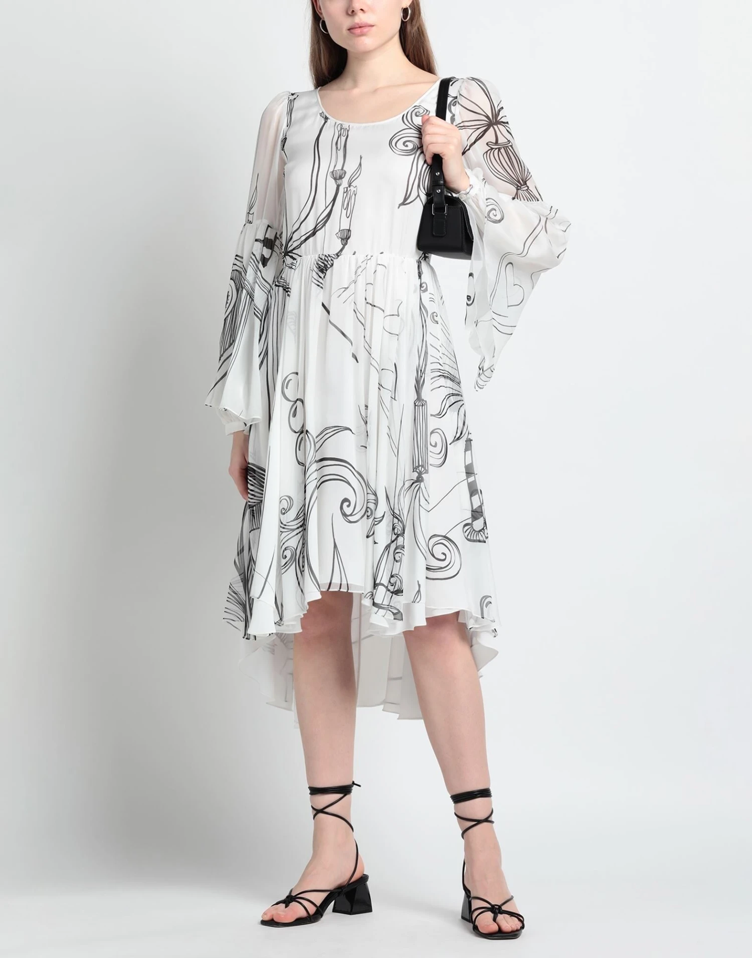 ROCHAS Bianco Vestito In Seta 4 ROCHAS Bianco Vestito In Seta - immagine 2