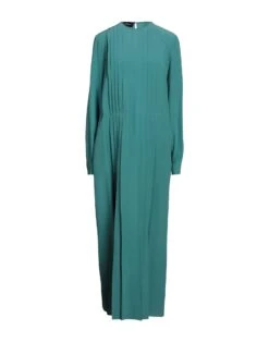 ROCHAS Verde Salvia Vestito In Seta