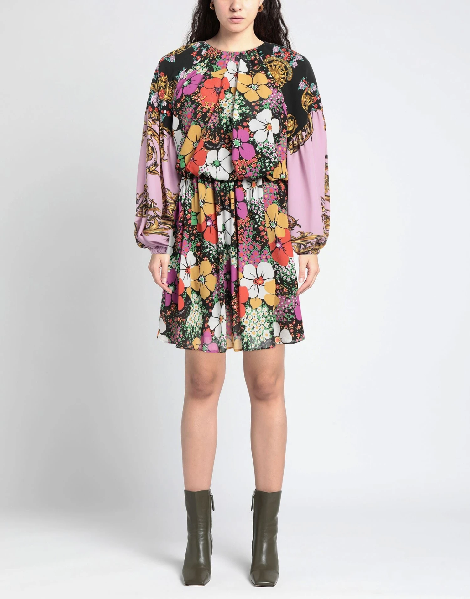 VERSACE JEANS COUTURE Nero Vestito Corto 4 VERSACE JEANS COUTURE Nero Vestito Corto - immagine 2