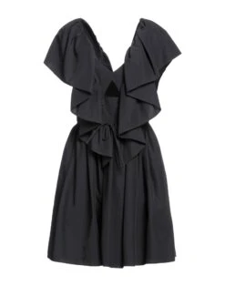 MSGM Nero Vestito Corto