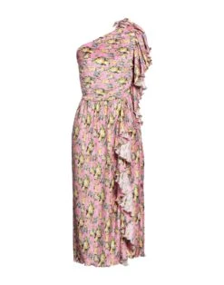 MSGM Rosa Vestito Midi