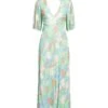 RIXO Verde Chiaro Vestito Lungo -Marni Gabbana Outlet 15294302vo 14 f