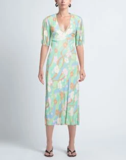RIXO Verde Chiaro Vestito Lungo -Marni Gabbana Outlet 15294302vo 14 r