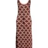 PACO RABANNE Arancione Vestito Midi -Marni Gabbana Outlet 15294526em 14 f