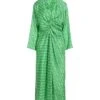 SANDRO Verde Vestito In Seta -Marni Gabbana Outlet 15296186kb 14 f