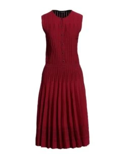 ALEXANDER MCQUEEN Rosso Vestito Da Ufficio