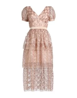 SELF PORTRAIT SELF-PORTRAIT Cipria Vestito Midi