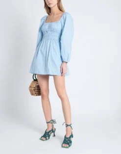 FAITHFULL THE BRAND Blu Chiaro Vestito Corto -Marni Gabbana Outlet 15300184lx 14 r