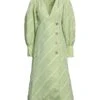 GANNI Verde Chiaro Vestito Da Ufficio