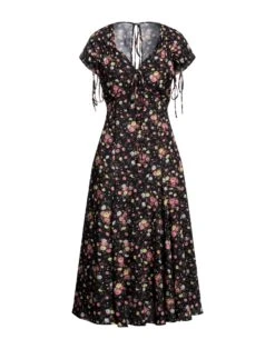 MSGM Nero Vestito Midi