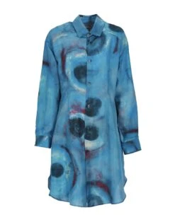 MARNI Blu Vestito Chemisier