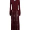 VALENTINO Bordeaux Vestito Lungo -Marni Gabbana Outlet 15310101xi 14 f