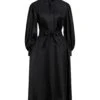 MAX MARA Nero Vestito In Seta -Marni Gabbana Outlet 15311375ih 14 f